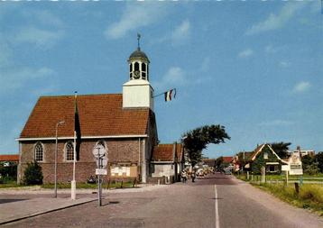 De Koog - Texel, Dorpsstraat met N.H. Kerk - ongelopen beschikbaar voor biedingen