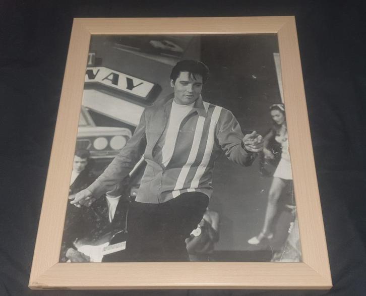 Mooie afbeelding van Elvis Presley, Verzamelen, Muziek, Artiesten en Beroemdheden, Gebruikt, Poster, Artwork of Schilderij, Ophalen of Verzenden