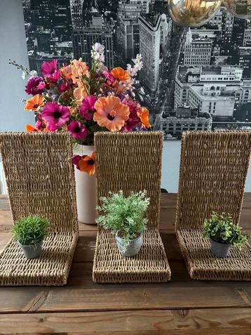 Rotan Decoratieve Rekken - Set van 3 beschikbaar voor biedingen