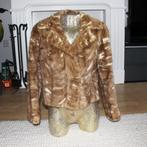 Mooie Gevlekte Bont Jas (S) € 125,-, Kleding | Dames, Jassen | Winter, Bruin, Ophalen of Verzenden, Zo goed als nieuw, Maat 36 (S)