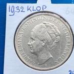 Rijksdaalder Zilver uit 1932 ( met klop ! ) van Wilhelmina, Postzegels en Munten, Munten | Nederland, Verzenden, Zilver, Koningin Wilhelmina