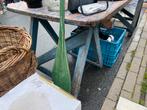 Oude schagen en tafel, Gebruikt, 150 tot 200 cm, Rechthoekig, 50 tot 100 cm