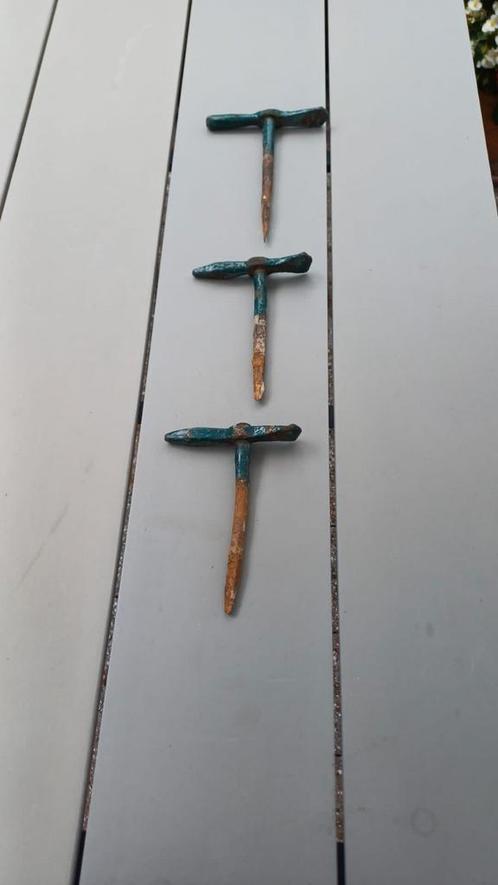 Vintage Grondankers / Tentharingen - Set van 3, Antiek en Kunst, Antiek | Gereedschap en Instrumenten, Ophalen