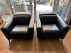 Natuzzi lederen fauteuils 2 stuks, Ophalen, Zo goed als nieuw, 50 tot 75 cm, Leer