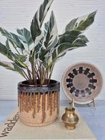 Vintage bloempot keramiek druipglazuur West-Germany., Ophalen of Verzenden, ., ., .