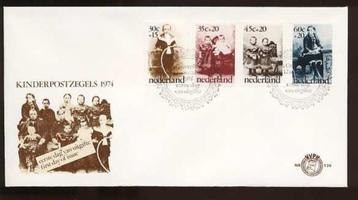 Nederland FDC E136 Zonder Adres, Kinderpostzegels 1974 beschikbaar voor biedingen