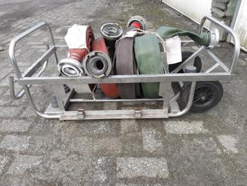 Brandslang pompslang 1,5-3inch haspelwagen slanghaspelkar beschikbaar voor biedingen