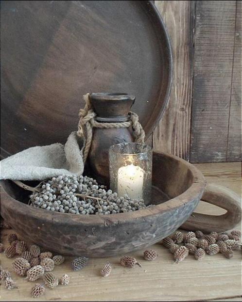 12455 S Oude houten schaal met oor, Antiek en Kunst, Antiek | Woonaccessoires, Verzenden