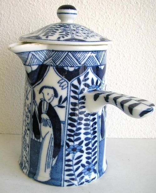 Zeldzaam Lange Lijs stroopkannetje of siroopkannetje, Antiek en Kunst, Antiek | Servies los, Ophalen of Verzenden