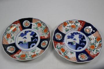 2 Prachtige gave, met de hand geschilderde antieke borden. beschikbaar voor biedingen