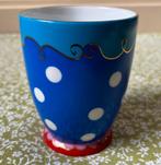 Oilily mok beker blauw stippen Douwe Egberts 10,5cm groot, Huis en Inrichting, Keuken | Servies, Ophalen of Verzenden, Zo goed als nieuw