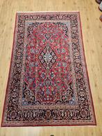 Vintage handgeknoopt perzisch tapijt kashan 218x135, Huis en Inrichting, Info@SlatsAntiek.nl, 100 tot 150 cm, Perzisch, 200 cm of meer