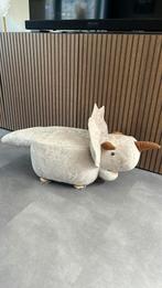 Stoere dinosaurus poef – grijze triceratops, ., Ophalen of Verzenden, Zo goed als nieuw, .