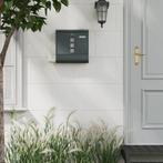Hangende Metalen Brievenbus met Slot en Naamplaatje, Tuin en Terras, Brievenbussen, Niet ingevuld, Verzenden, Niet ingevuld, Nieuw