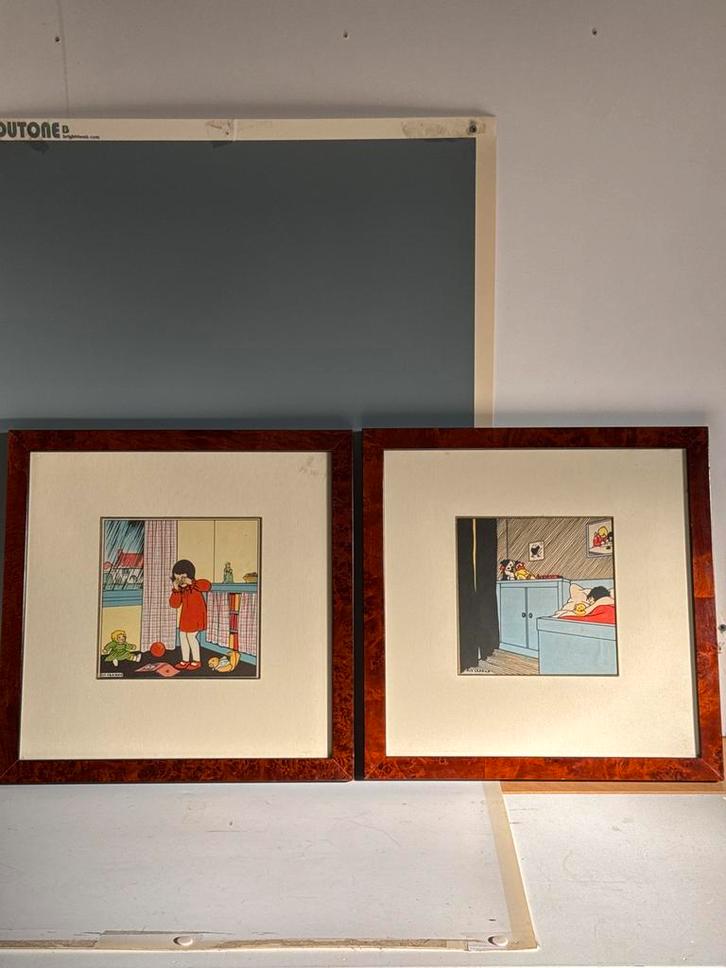 Twee Rie Cramer Zeefdrukken, Antiek en Kunst, Kunst | Tekeningen en Foto's, Ophalen of Verzenden