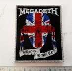 Megadeth limited edition anarchy in the U.K patch, Verzenden, Nieuw, Kleding