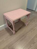 Roze houten bijzettafel, Huis en Inrichting, Tafels | Bijzettafels, Ophalen, Minder dan 45 cm, Minder dan 55 cm, Gebruikt