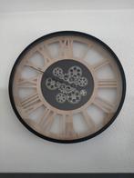 Mooie wandklok met tandwielen, Ophalen, Zo goed als nieuw, Analoog, Wandklok