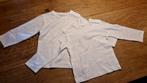 2x basic shirt met lange mouw wit maat 74, Kinderen en Baby's, Babykleding | Maat 74, Meisje, Ophalen of Verzenden, Zo goed als nieuw