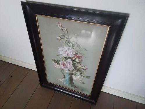 Mooi antiek pastel schilderij 1908, Antiek en Kunst, Antiek | Woonaccessoires, Ophalen