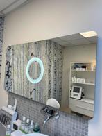 Grote spiegel met vergrootspiegel, Ophalen, 125 cm of meer, Zo goed als nieuw, Minder dan 100 cm