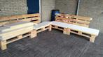 Pallet bank lounge set, Tuin en Terras, Tuinsets en Loungesets, Ophalen, Zo goed als nieuw, Hout, Bank