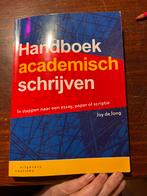 Handboek Academisch Schrijven - Joy de Jong, Ophalen of Verzenden, Alpha, Gelezen, WO