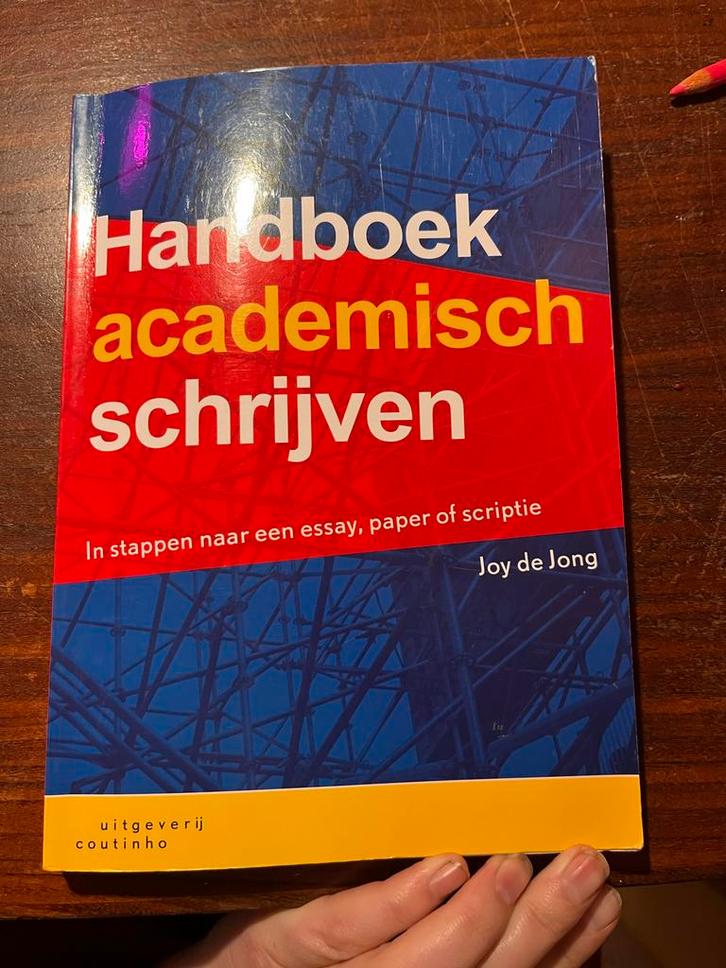 Handboek Academisch Schrijven - Joy de Jong, Boeken, Studieboeken en Cursussen, Gelezen, WO, Alpha, Ophalen of Verzenden