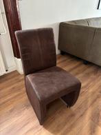 6 eetkamerstoelen, Huis en Inrichting, Stoelen, Ophalen, Overige materialen, Gebruikt, Bruin