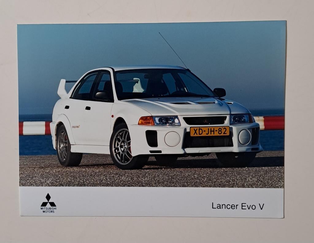 Mitsubishi Lancer Evo V - PERSFOTO -, Ophalen of Verzenden, Nieuw, Mitsubishi