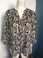 Curves 360 nydj s zwart beige bloemen top blouse, Zwart, Ophalen of Verzenden, Zo goed als nieuw, X
