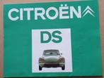 Citroën DS vouw brochure 70er jaren, Boeken, Citroën, Ophalen of Verzenden, Zo goed als nieuw