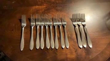 Puntfilet diner vorken, keltum , sola, zwaar verzilverd beschikbaar voor biedingen