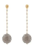 Hinth oorbellen goud crystal balls zilver *NIEUW*, Goud, Ophalen of Verzenden