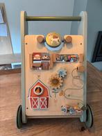 Little Dutch Loopwagen - loopkar boerderij, Kinderen en Baby's, Speelgoed | Houten speelgoed, Ophalen, Zo goed als nieuw, Duw- of Trekspeelgoed