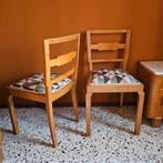 Set Art Deco Stoelen nieuw gestoffeerd zeer goede staat