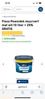 12.5 liter flexa muurverf wit, Doe-het-zelf en Verbouw, Verf, Beits en Lak, Ophalen, Nieuw, Wit, Verf