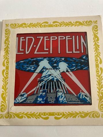 Vintage 1980 Led Zeppelin spiegel 15 x 15 cm beschikbaar voor biedingen