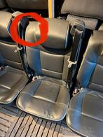 Zwart leren stoelen 3p gordel isofix zelfbouw camper bus, Ophalen of Verzenden