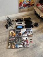2x PSP, Spelcomputers en Games, Spelcomputers | Sony PSP, Met games, Zwart, Ophalen of Verzenden, Zo goed als nieuw
