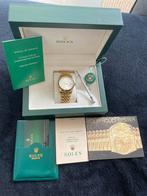 Rolex Datejust 36mm – Full Gold – White Dial – Full Set, Sieraden, Tassen en Uiterlijk, Horloges | Dames, Verzenden, Goud, Staal