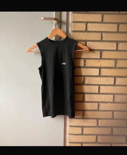 Zwart turnshirt – Ervy – XS – spandex – strak model Stretch, Kleding | Heren, Sportkleding, Zo goed als nieuw, Overige typen, Maat 46 (S) of kleiner