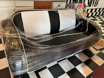 Aanbieding nieuwe Bel Air sf 02 cb g63 Zwart Wit bank sofa. beschikbaar voor biedingen