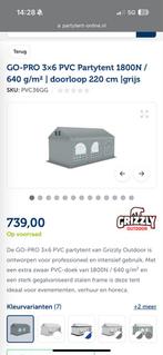Grizzly Partytent 3x6m - als nieuw!, Ophalen, Partytent, Minder dan 4 meter, 2 meter of meer
