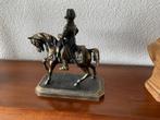 Napoleon te paard Messing 20 hoog 17 breed, Antiek en Kunst, Ophalen of Verzenden