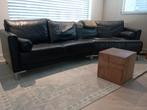 Gratis! Montel leren bank - 3 meter, Huis en Inrichting, Ophalen, Gebruikt, 75 tot 100 cm, Leer