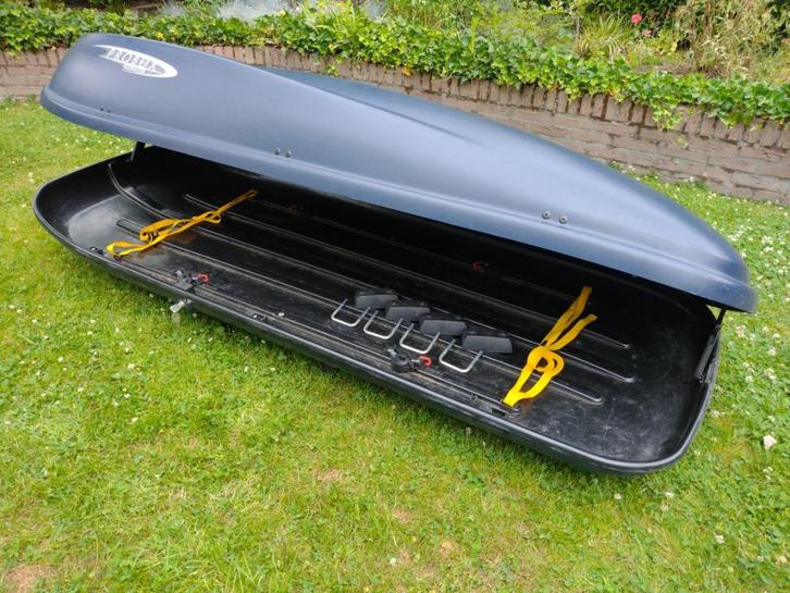 Te Huur: dakkoffer, Hapro Probox 655 (XXL), 230x94cm, 600ltr, Auto diversen, Dakkoffers, Ophalen