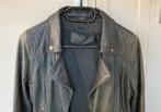 Mooi Vanilia lederen jasje blauw/grijs Maat S, Kleding | Dames, Ophalen of Verzenden, Zo goed als nieuw, Maat 38/40 (M), Blauw