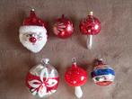 Kerst, 6 stuks in roodachtige kleuren, Verzenden, Nieuw