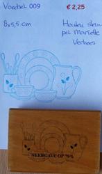 Voedsel 009 Houten stempel, Hobby en Vrije tijd, Stempelen, Ophalen of Verzenden, Gebruikt, Houten stempel